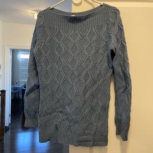 Loft sweater M in beautiful blue! Worn once and stored away.